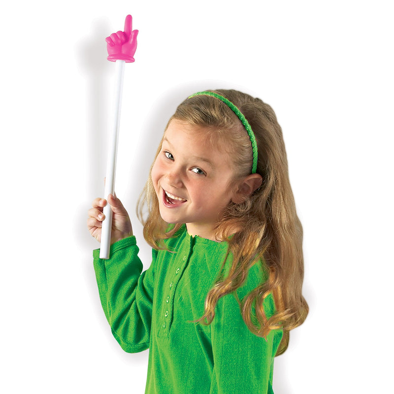 Learning Resources Rainbow Pointers, Classroom Supplies, Kids Finger Pointer, Set of 10, Ages 3+