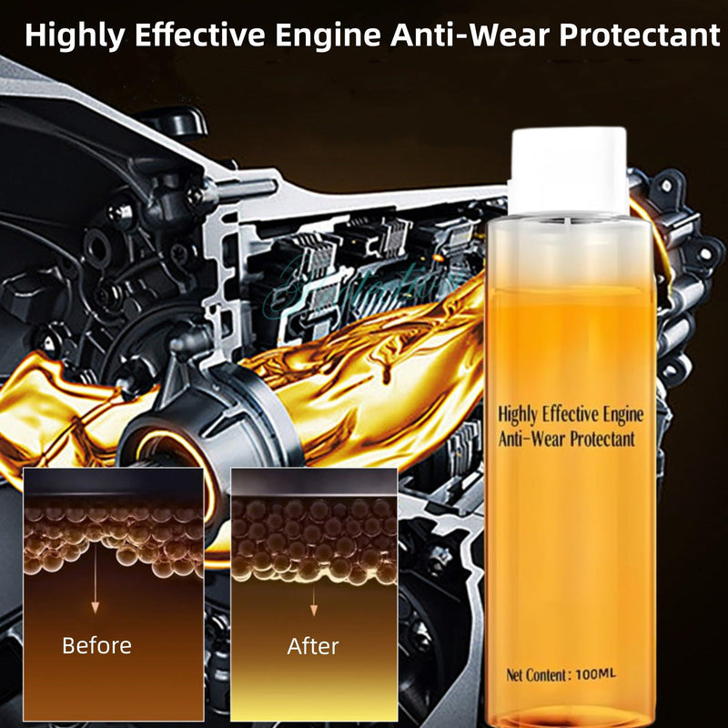 Highly Effective Engine Anti-Wear Protectant, Highly Effective Anti-Wear Protectant for Engines, Car Engine Anti-Wear Protection Agent, Engine Protectant for Fuel Saving, Noise Reduction (1pcs)