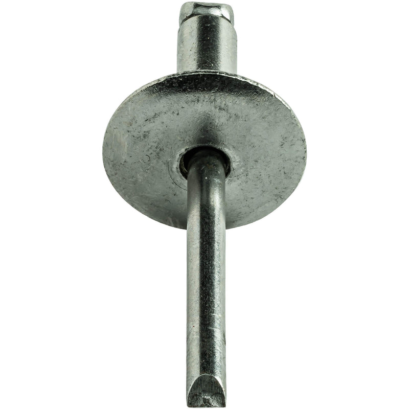 Fastenere Large Flange Pop Rivets - 3/16" x 1/8" (25 Pack) Heavy Duty, Stainless Steel Blind Rivets, Open End 6-2 Grip Range .020" - .125", Corrosion Resistant, High Tensile & Shear Strength 3/16" x 1/8" (6-2) (25 Pack)
