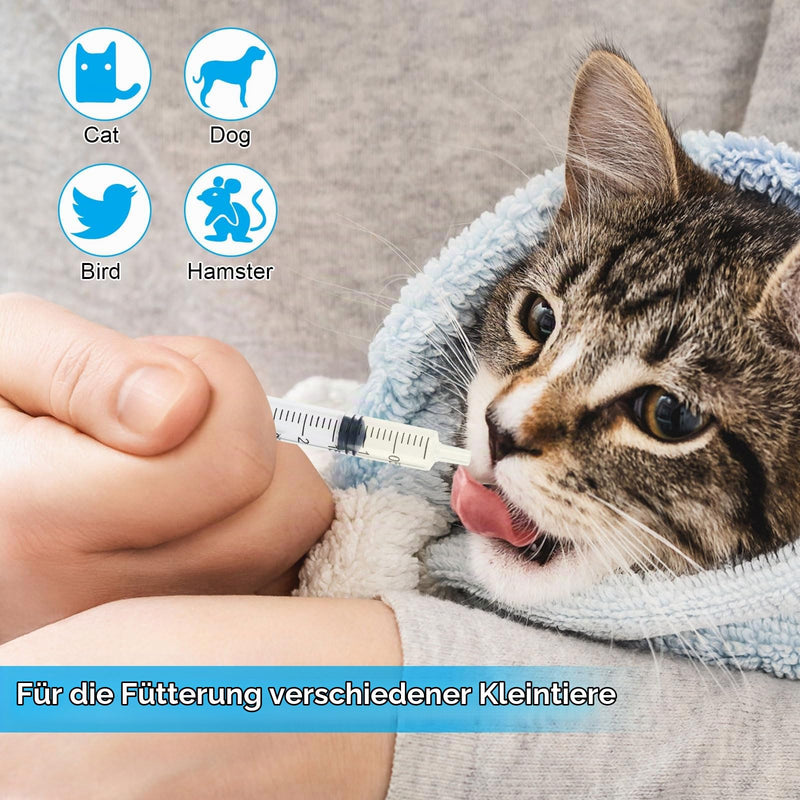 Pack of 50 Syringes, Reusable Colostrum Syringe 2.5 ml | Dosing syringe without needle, feeding syringe for small pet feeding, liquid measure syringes, laboratory, industry 2.5 ml, 50 pieces
