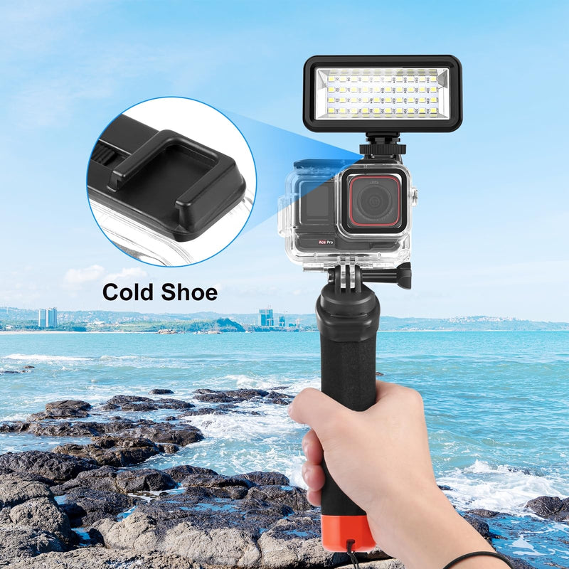 PULUZ Waterproof Case for Insta360 Ace Pro, Protective Housing/Diving Case, Waterproof Down to 60m/197FT, Underwater Photography Housing for Diving, Snorkeling