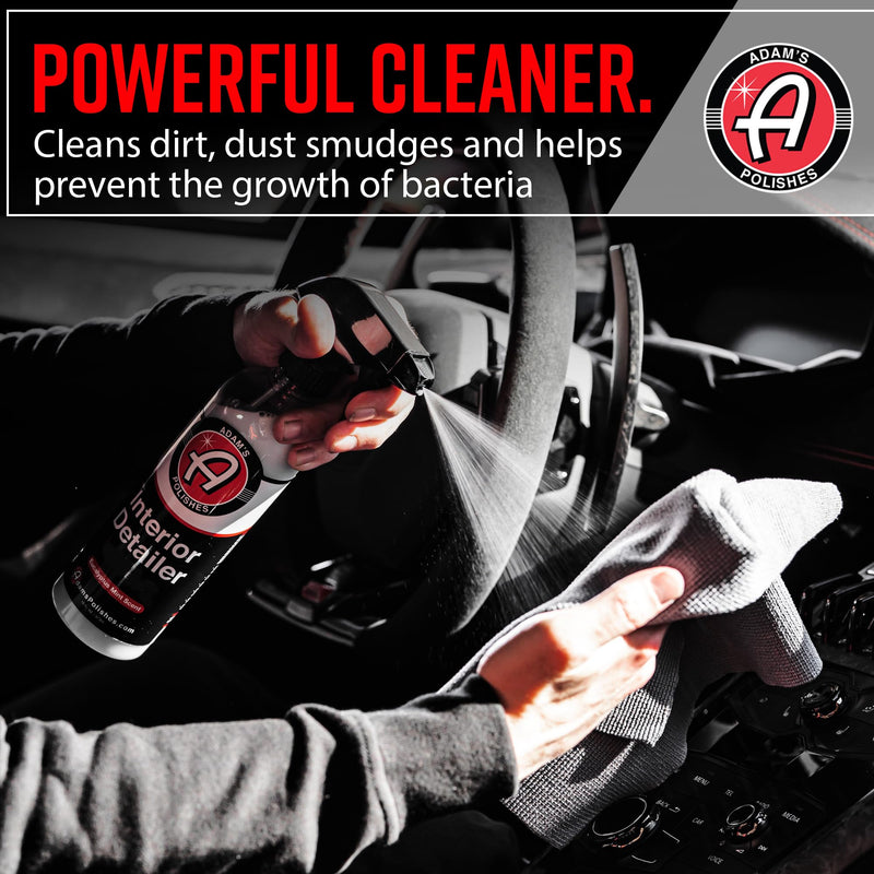 Adam's Polishes Interior Detailer (16oz) - Total Car Interior Cleaner, Protectant & Dressing | All Purpose Cleaner & Leather Conditioner | Vinyl, Dashboard, Screen, Seat Cleaner & More 16 fl. oz