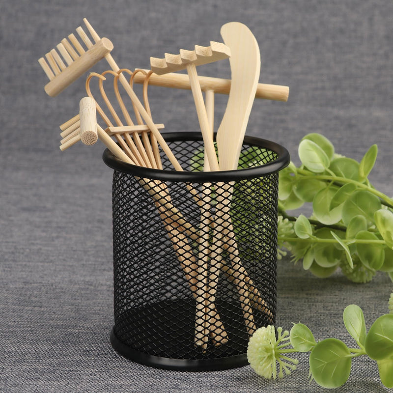 GNIEMCKIN 30 PCS DIY Sand Zen Garden Tools, Mini Zen Garden Rake Sets for Serenity and Spiritual Meditation, Tasteful and Elegant Zen Garden Accessories for Home Decor, and Father or Mother's Gift