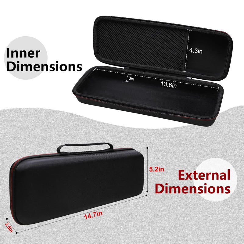 LTGEM Hard Case for Epson Workforce ES-200 / ES-300W / ES-300WR Portable Document Scanner - Travel Protective Carrying Storage Bag for Epson ES-200 Scanner