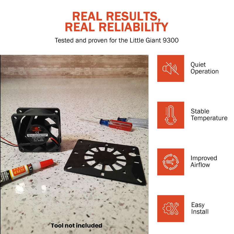 Fan for Little Giant 9300 Incubator, Egg Incubator Fan, Installation Guide