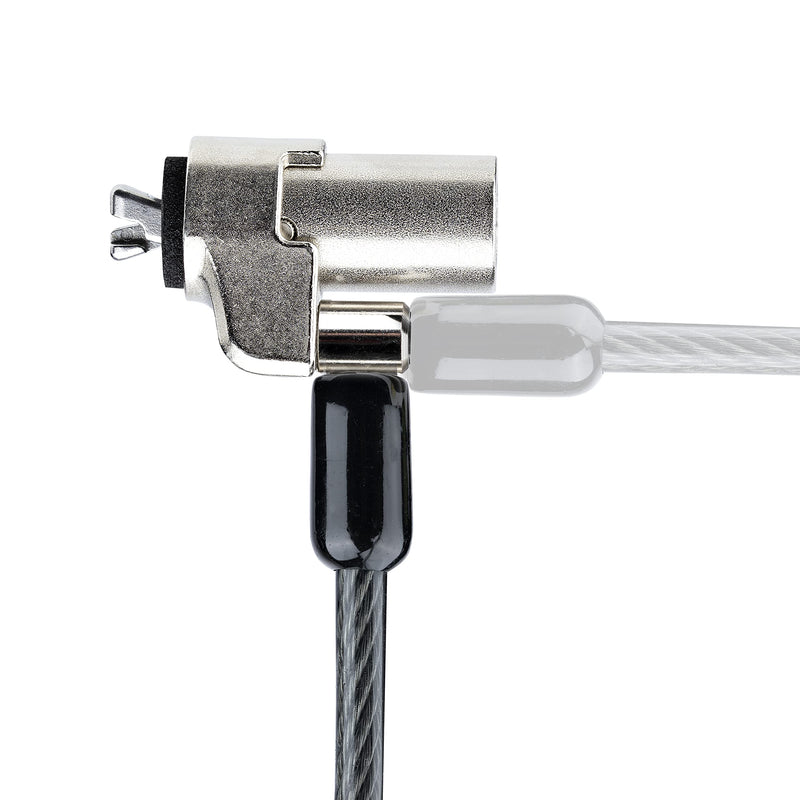 StarTech.com Laptop Cable Lock Compatible with Noble Wedge; 6.6ft (2m), Anti-Theft Keyed Lock, Security Cable for Dell XPS/Latitude/2-in-1 Notebooks, Steel Cable Lock for Laptop, TAA Nobel Wedge Unique Keyed
