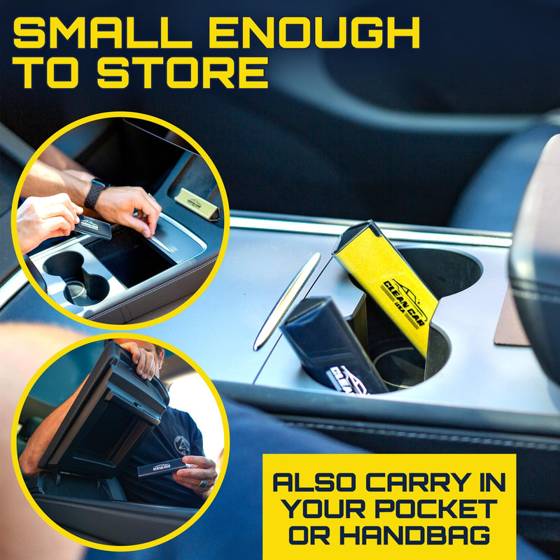 Car Screen Cleaner Spray And Wipe, 2-in-1 Spray and Microfiber Cloth Touch Screen Cleaner For Car Display, Cell Phone, Laptop, IPad, IPhone, Macbook Air, Computer (Black) Screen Cleaner (Black)