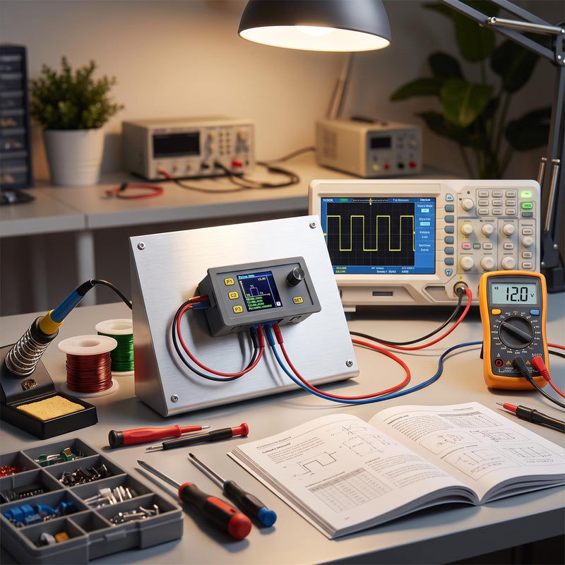 Fafeicy WSFG-06 PWM Signal Generator Module, 4-20mA 2-10V -10- + 70°C Pulse Adjustable Module, Sine Wave Signal Generator, 30mA Output Current, 0-100% Cycle Range, Supports Multiple Modes