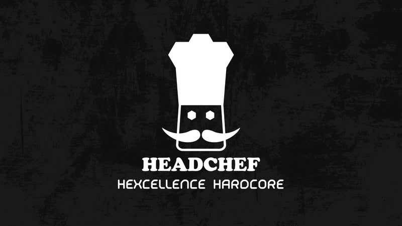 Headchef Hardcore Hexcellence Ceramic Non-Stick Coated Metal Herb Grinder, 4 Piece, 62mm (Dead Blue)