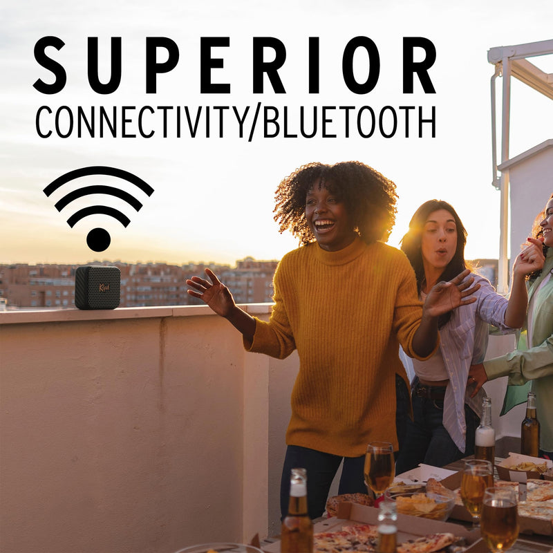 Klipsch The Austin Portable Bluetooth Speaker with a 1.5" Full Range Driver, IP67 dust and Waterproof Rating, 12 Hours of Playtime for a Premium Live Concert Experience BLACK