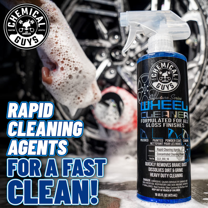 Chemical Guys CLD_203_16 Signature Series Wheel Cleaner, Formated For All Gloss Finishes, Safe for Cars, Trucks, SUVs, Motorcycles, RVs & More 16 fl oz 16 oz