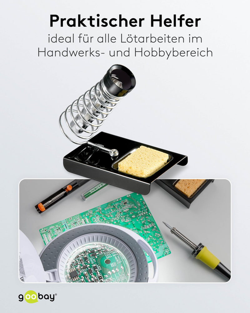 Soldering Iron Stand Universal with Soldering Sponge, Holder for Soldering Iron