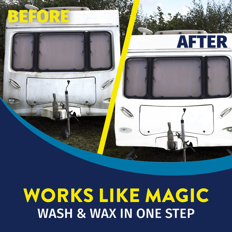 One-Step RV Wash and Wax With Ceramic Protection, Concentrated Car Wash and Wax for RVs and Campers, 20 fl oz Bottle