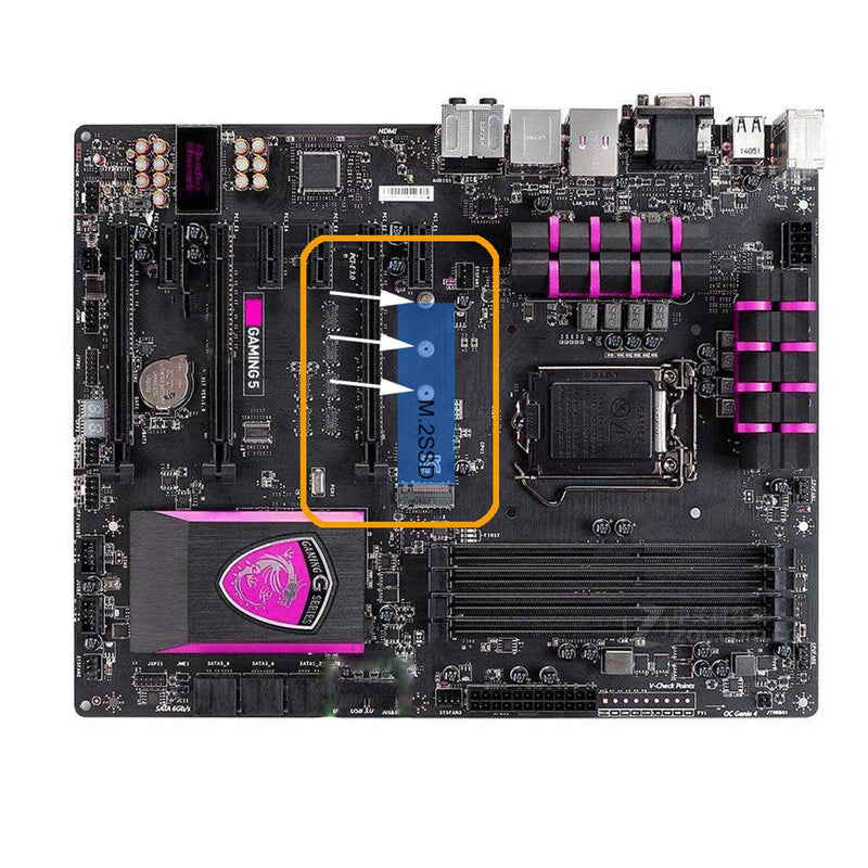 PCIe NVMe M.2 Mounting Screws Computer Screws Motherboard Standoffs Assortment Kit for Universal Motherboard, HDD, SSD, Hard Drive,Fan, Power Supply, Graphics, PC Case for DIY