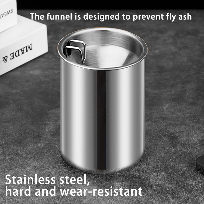 Stainless steel ashtrays, smokeless and odorproof ashtrays for household and automobiles, smokeless ashtrays for indoor cigarettes