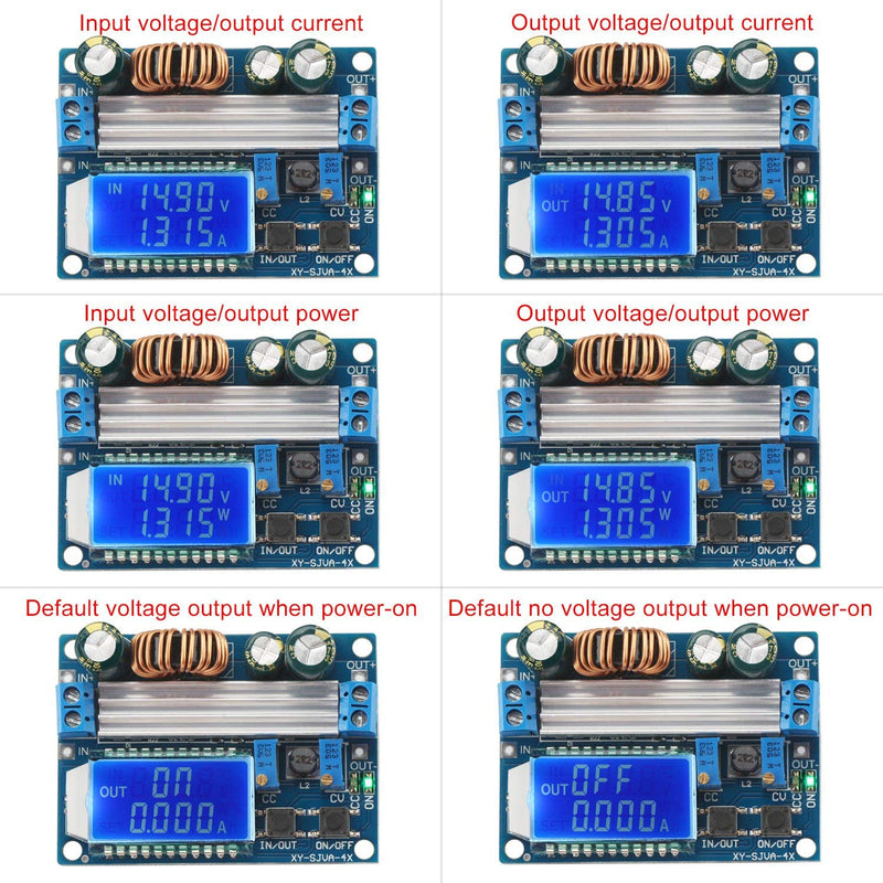 ARCELI Buck Boost Converter Display, Buck Boost Board DC 5.5-30V 12V to DC 0.5-30V 5V 24V Adjustable Constant Current Voltage Step UP Down Voltage Regulator 3A 35W Power Supply Module