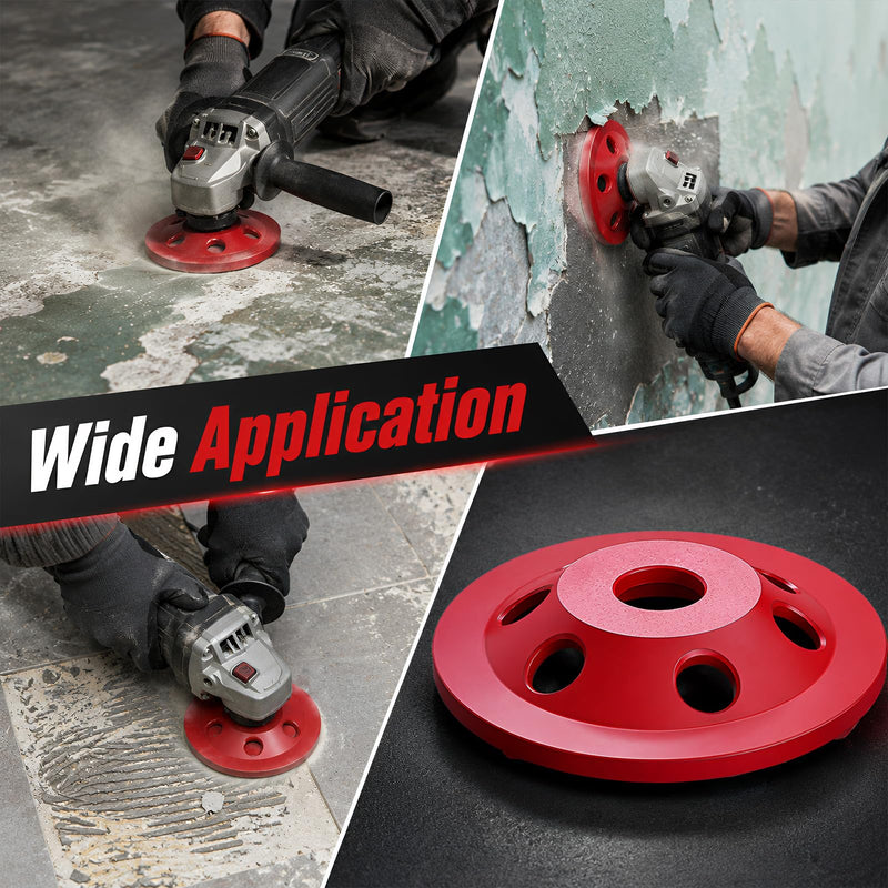 PCD Diamond Cup Wheel 125 mm, Diamond Cup Wheel with 12 Segments Grinding Wheel, Diamond Grinder for Concrete, Epoxy Resin Coatings, Paint Coatings, Angle Grinder Cup Wheel