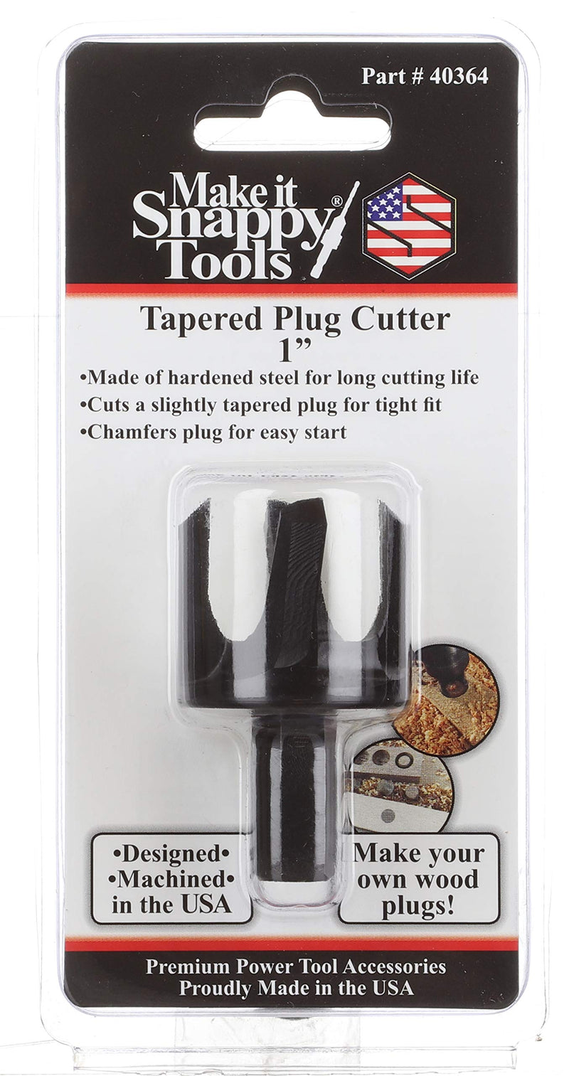 Snappy 1" Tapered Hex Shank Plug Cutter Made in USA
