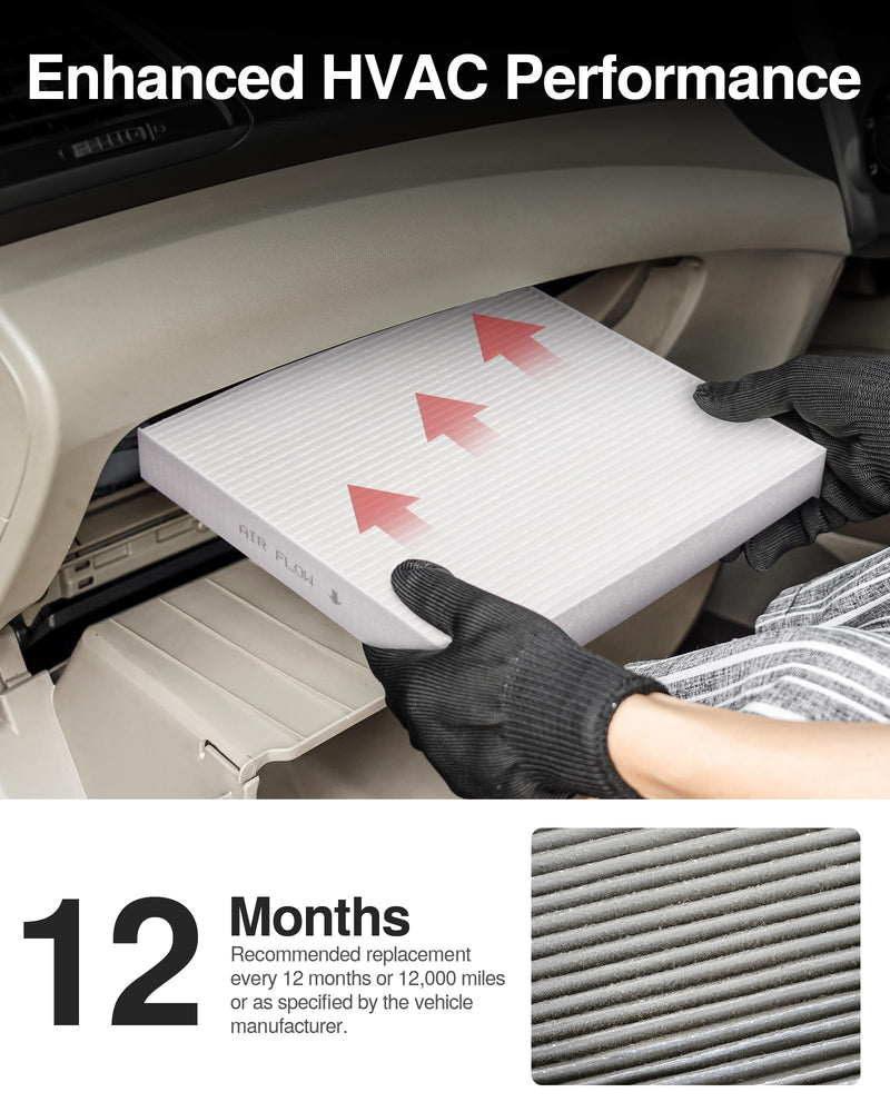 Puroma Cabin Air Filter Replacement for CP182, CF11182, Honda Civic, Clarity, CR-V, CR-Z, HR-V, Fit, Insight, Odyssey, Acura MDX, RDX, TLX, INTEGRA 1