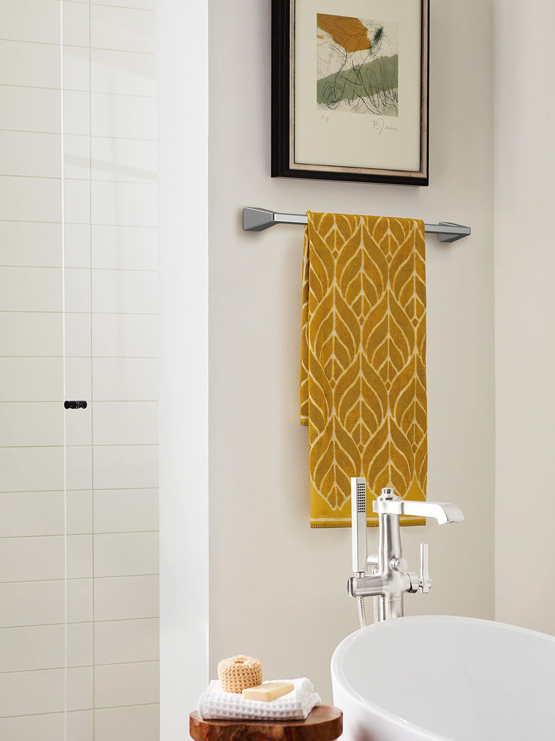 Amerock BH3600426 | Chrome Towel Bar | 24 in (610 mm) Towel Rack | Blackrock | Bathroom Towel Holder | Bathroom Hardware | Bath Accessories | Hand Towel Holder 24 in. Towel Bar 1-Piece