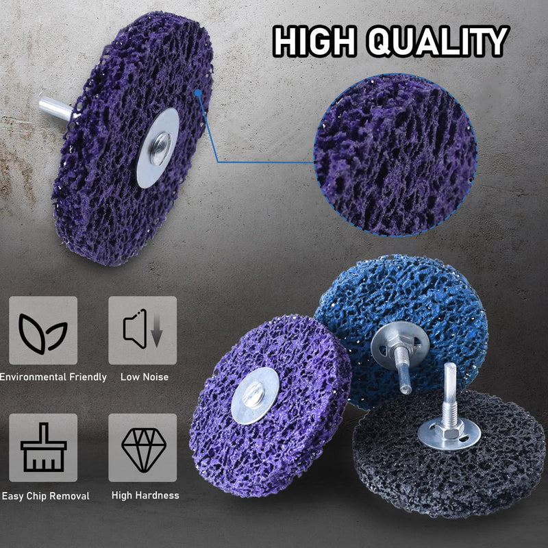 Tendak 5 pieces CSD disc 100 mm CBS grinding disc set, coarse cleaning disc CBS cleaning disc for angle grinders of color, oxidation cleaning 5 pieces - 100 mm