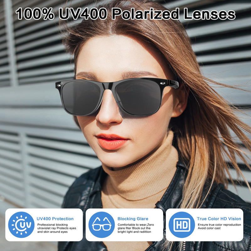 2BB Smart Translation Glasses for Men with Chat GPT, AI Sunglasses with VideoCall Translation Compatible for Android iOS, Bluetooth Calls, 50 Hour Battery Life, UV Protection, Voice Control
