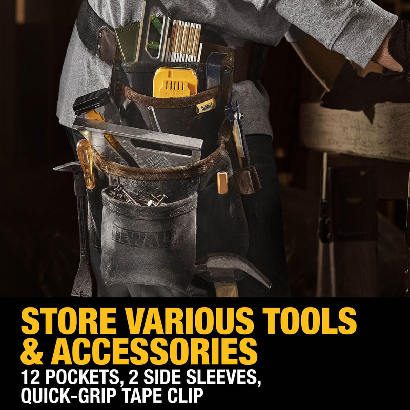 DEWALT Leather Pouch W/Belt One Size