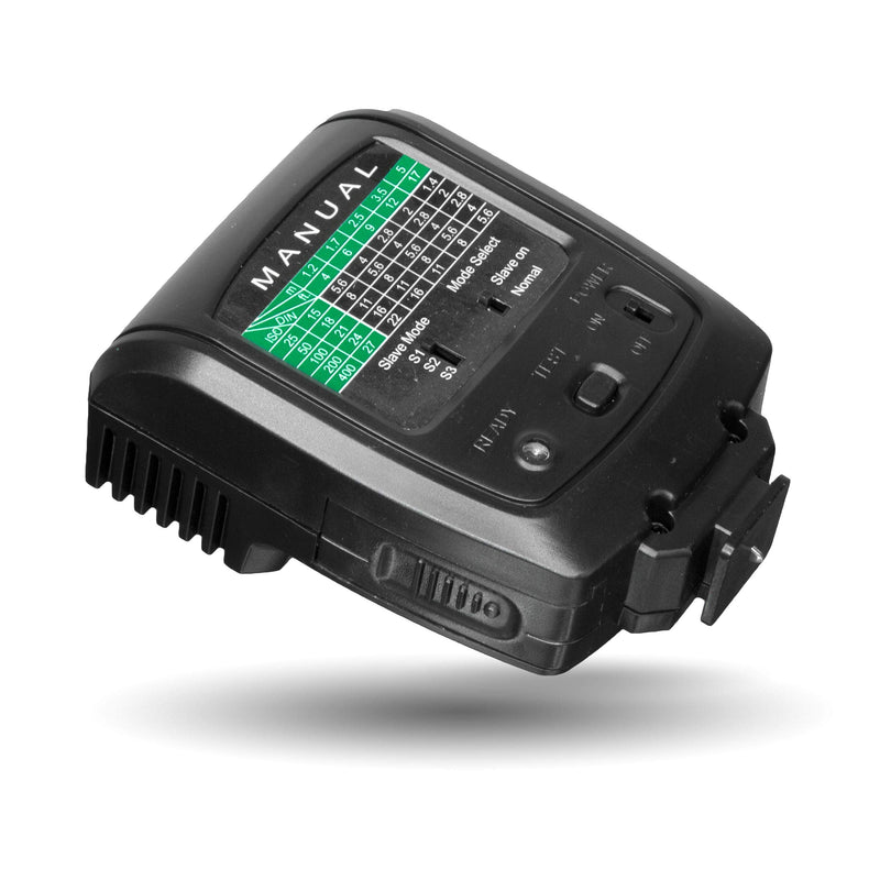 Ultimaxx Digital Slave Flash with Bracket for Canon, Nikon, Sony,Panasonic, Samsung, Fujifilm, Olympus, Pentax, and Other DSLR Cameras, Includes Metal Hot Shoe Flash Bracket