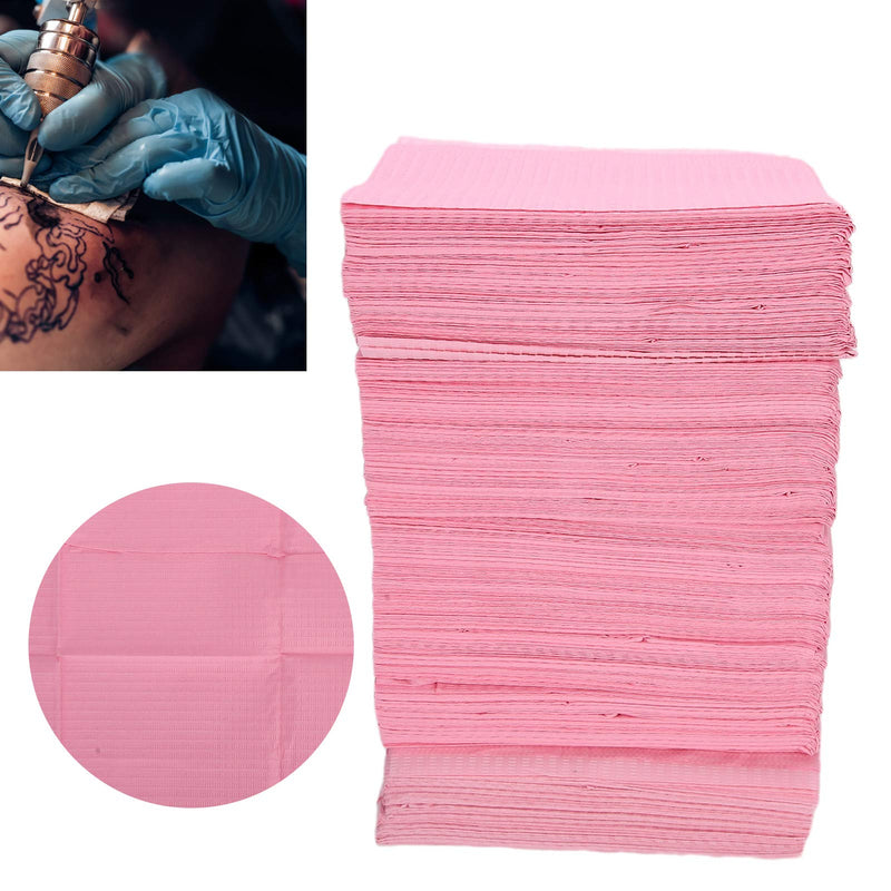 Pack of 125 Bibs, Waterproof Tattoo Piercing Bibs, Disposable, Dentist Bibs, Tattoo Tray Covers, Waterproof Napkins, Napkin Tattoo Supplies, Tattoo Table Mat