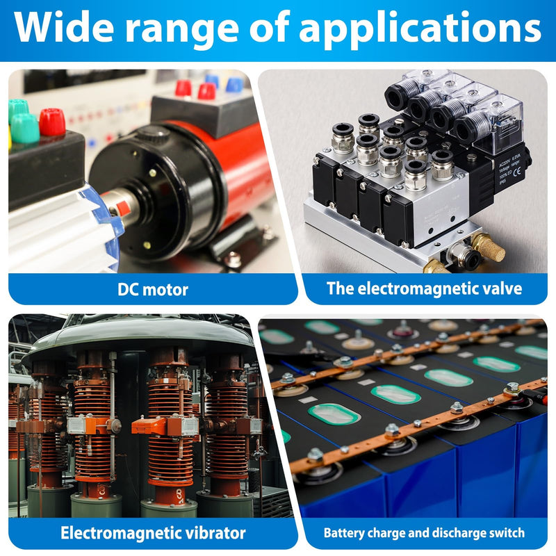 Solid State Relay 25A Single Phase Solid State Relay SSR 3-32VDC Controls 0-250VDC High Voltage DC Relay White