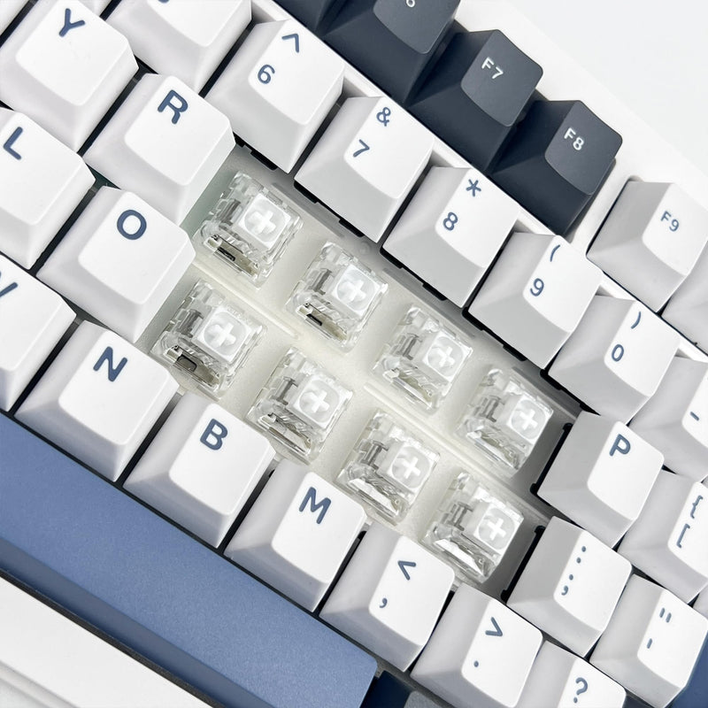 Kailh Box White Clicky Keyboard Switch,3-pin 45gf Pre-Lubed Dustproof Waterproof RGB SMD Key Switches for Mechanical Gaming Keyboard(White,90pcs) 90Pcs