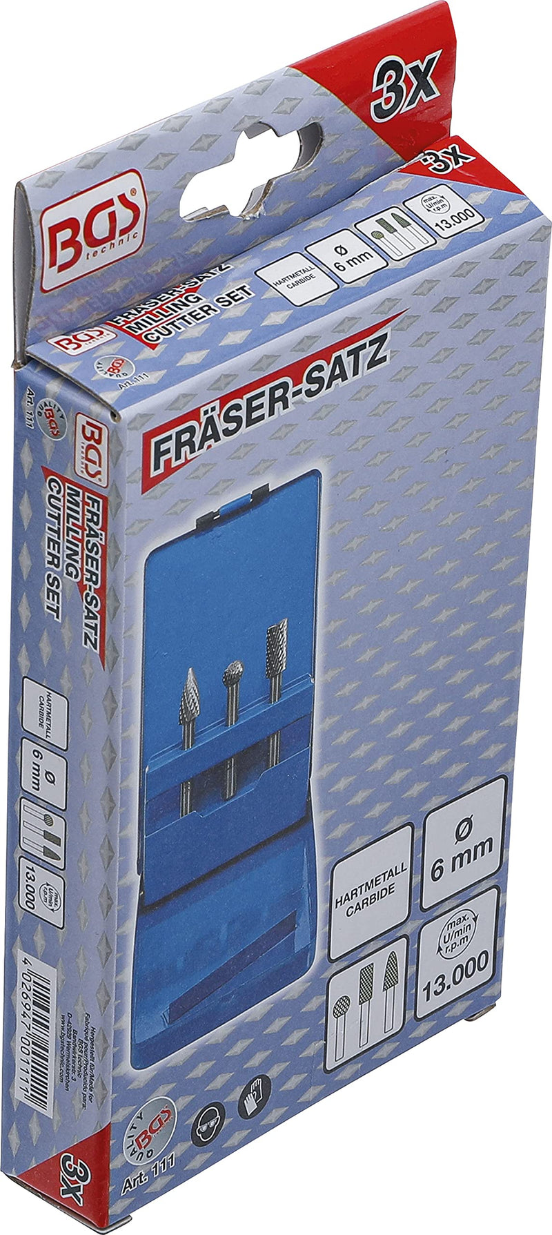 BGS 111 | Milling cutter set | 3 pcs.