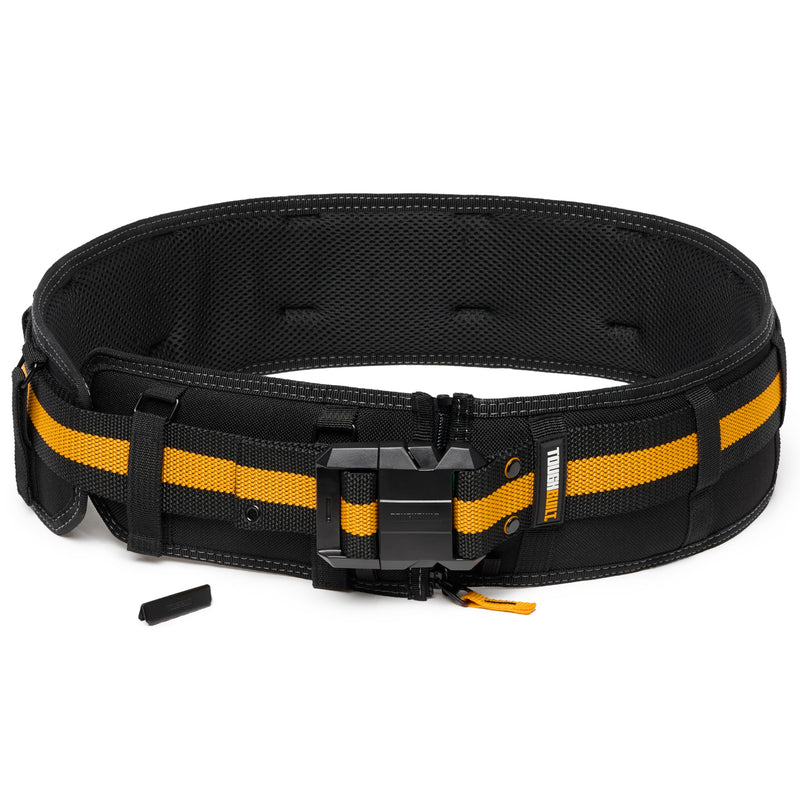 ToughBuilt ClipTech Series – Pro Padded Belt, Heavy-Duty Construction Belt with Adjustable Fit, Padded Support, and Durable Steel Buckle for All ClipTech™ Pouches and Tool Rigs (TB-CT-41P) Pro Padded Work Belt