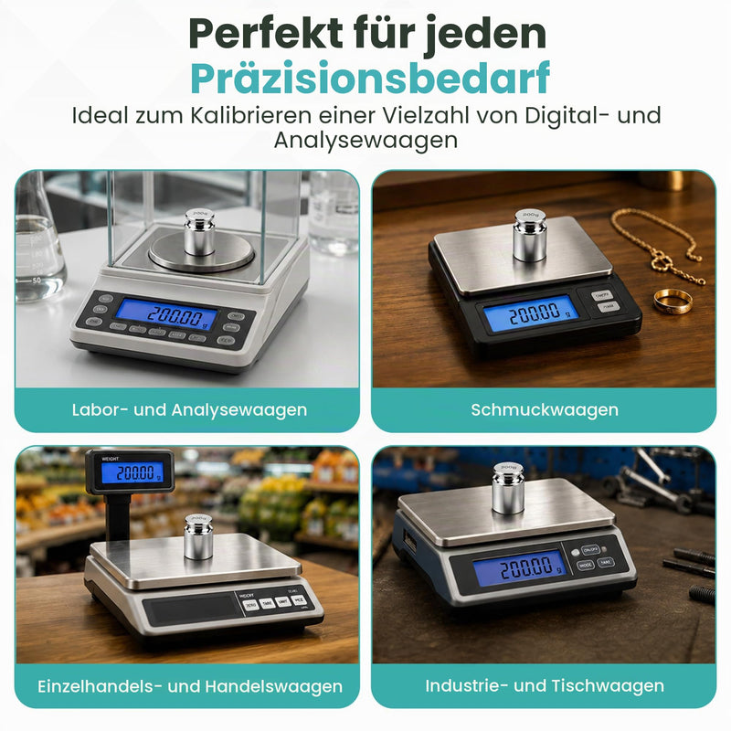 Trimming Shop 200g Scale Weight for Precise Calibration for Checking the Accuracy of both Pocket and Digital Scale by