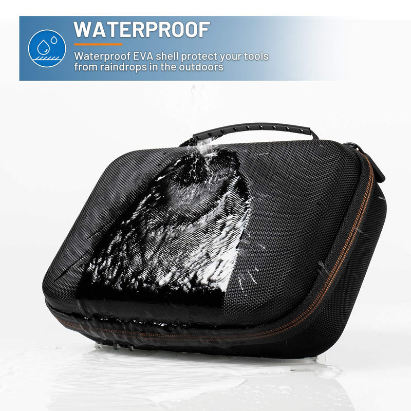 Original Endoscope Tool Case, Upgrad Large Capacity Hardshell Carrying Bag Storage Case Compatible with WiFi Borescope, 4.3in Inspection Camera with Cable Less Than 10M, Otoscope, Black Toolbox