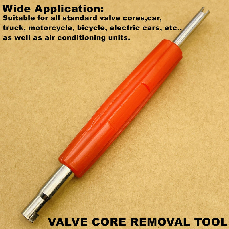 6Pcs Valve Core Removal Tool Set-R134a R12 HVAC Double Heads Tire A/C Systems Schrader Valve Stem Core Remover Tools,Tire Repair Tools, Air Conditioning Valve Core Remover Schrader Valve Tool 6Pcs Valve Core Removal Tool