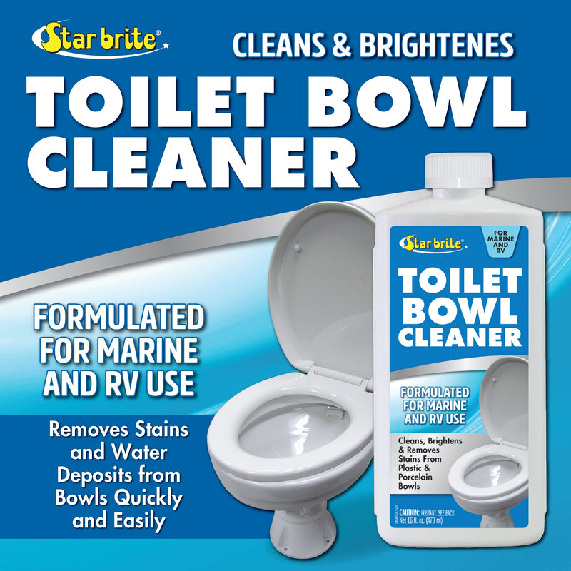 STAR BRITE Toilet Bowl Cleaner for Boat, RV - Removes Stains, Fresh Scent 16oz (086416) Toilet Cleaner