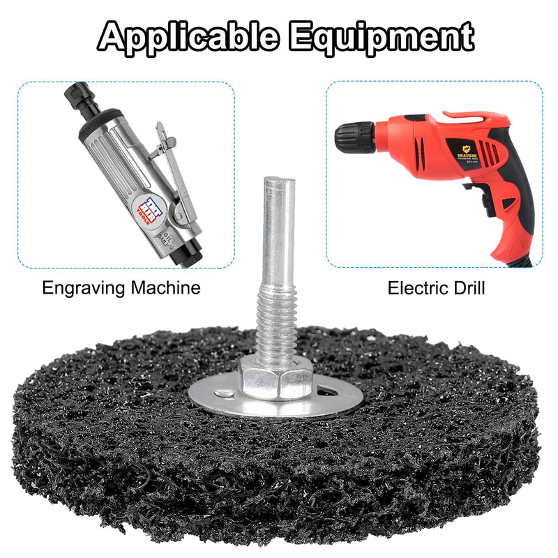 Tendak 5 pieces CSD disc 100 mm CBS grinding disc set, coarse cleaning disc CBS cleaning disc for angle grinders of color, oxidation cleaning 5 pieces - 100 mm