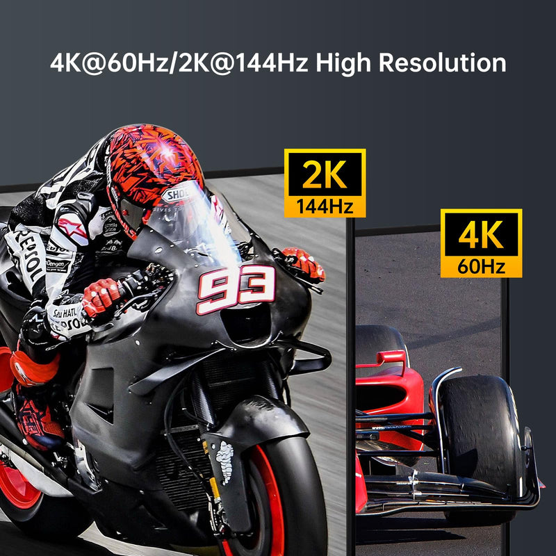 MT-VIKI USB 3.0 KVM Switch HDMI, (3 USB-A+ 1 USB-C), 4K@60Hz/2K@144Hz KVM Switcher, 2 Computers 1 Monitor KVM with 4 USB 3.0 Port
