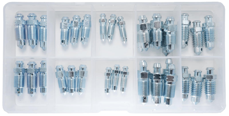36 PCS Bleeder Valve,Brake Bleeder Screw Assortment Kit Replace H9402-6, H9403-6, H9404-6, H9406-6, H9407-6, H9410-6