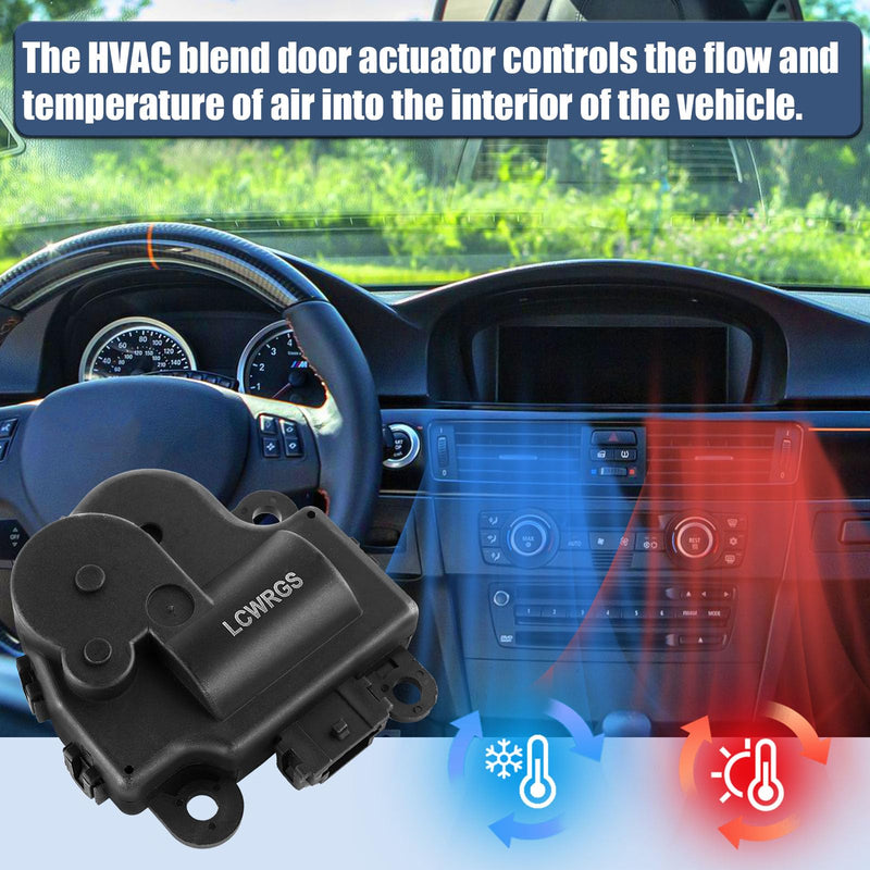 604-108 HVAC Heater Blend Door Actuator Replacement for Chevy Impala 2004 2005 2006 2007 2008 2009 2010 2011 2012 2013, Replace OE# 1573517, 1574122, 15844096, 22754988, 52409974