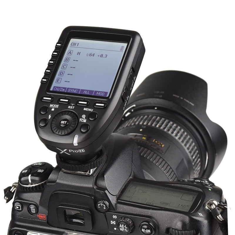 GODOX XPro-N i-TTL Auto Flash Flash Trigger Transmitter Compatible with Nikon Cameras, Supports 1/8000s High-Speed Sync, Exposure Compensation, Modeling Flash