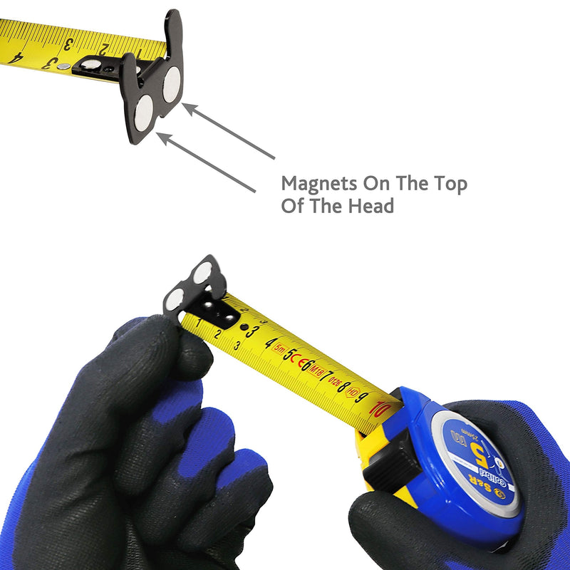 S&R tape measure 5m x 25 mm with magnetic hook, COMPACT and ROBUST, nylon polymer tape measure printed on both sides, belt loop, impact-resistant housing, COLIBRI series, tape measure, ruler, tape measure, roll tape 5m x 25mm