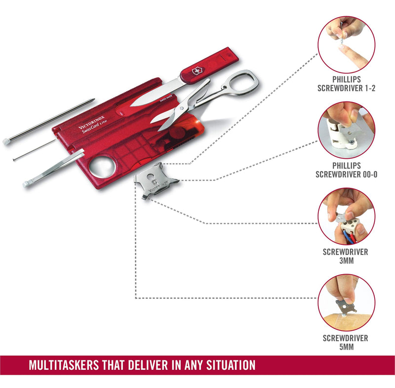 SwissCard, Lite Rubin Transparent by Victorinox