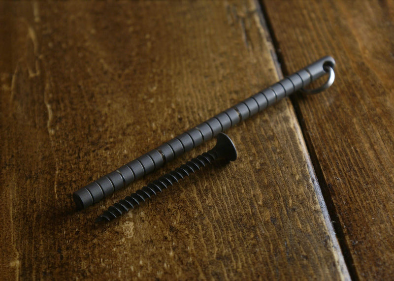 TEC Accessories - Inchworm - Titanium - Ruler - Imperial Units - Keychain Tool - Everyday Carry Inchworm (Imperial)