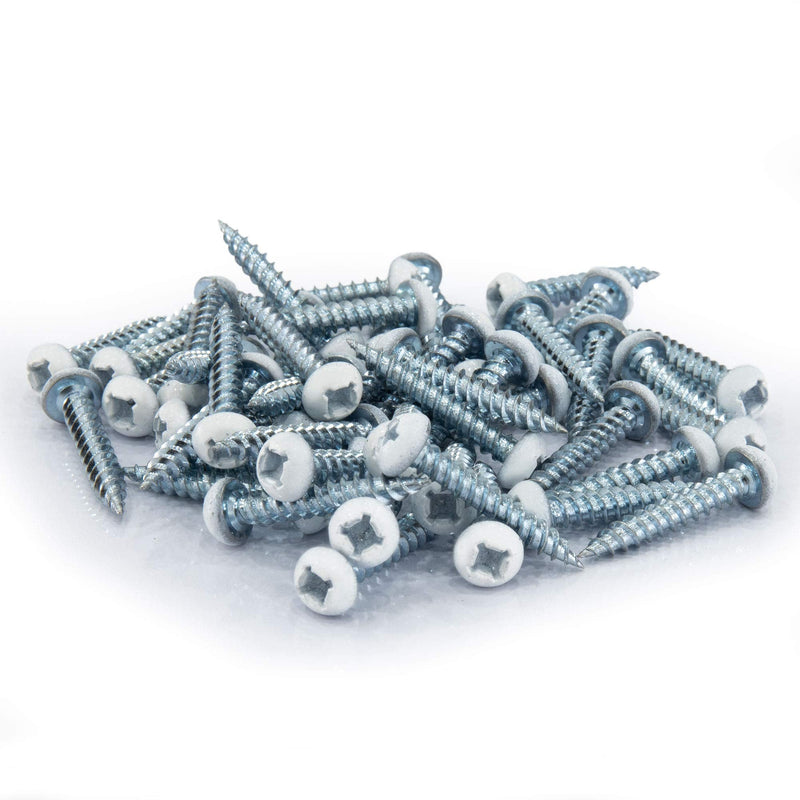 RecPro 8x1 Pan Head Metal RV Screws | Polar White | Multi-Pack | RV Interior Screws | Factory Finished Looked | (100) 100