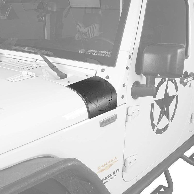 Hooke Road JK Cowl Body Armor Side Corner Guard Cover Compatible with Jeep JK & Wrangler Unlimited JK 2007-2018 - Five Star