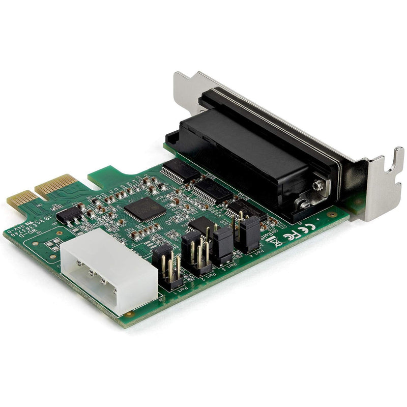 StarTech.com 4-port PCI Express RS232 Serial Adapter Card - PCIe RS232 Serial Host Controller Card - PCIe to Serial DB9 - 16950 UART - Low Profile Expansion Card - Windows & Linux , TAA (PEX4S953LP)