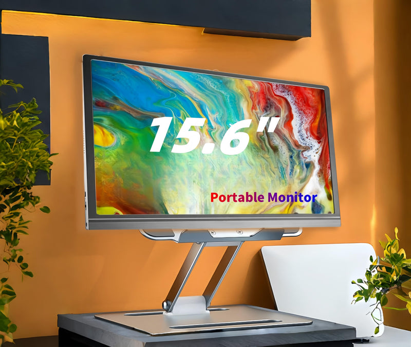 15.6 Inch Portable Monitor Stand for KYY, MNN, ARZOPA, VILVA, InnoView, KOORUI, ForHelp, Echo Show 15 - Aluminum Alloy Tablet Laptop Stand