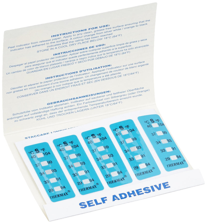 neoLab 3-1910 temperature measuring strips, 29 degrees C to 40 degrees C (pack of 10)